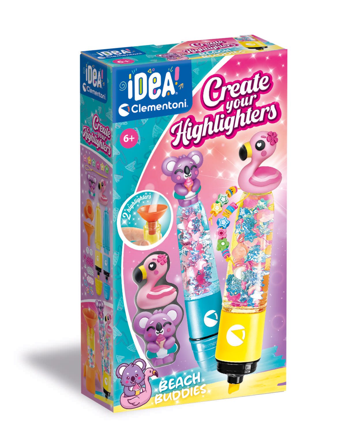 Clementoni® Kreativset Idea, Deine Textmarker-Kreationen - Freunde