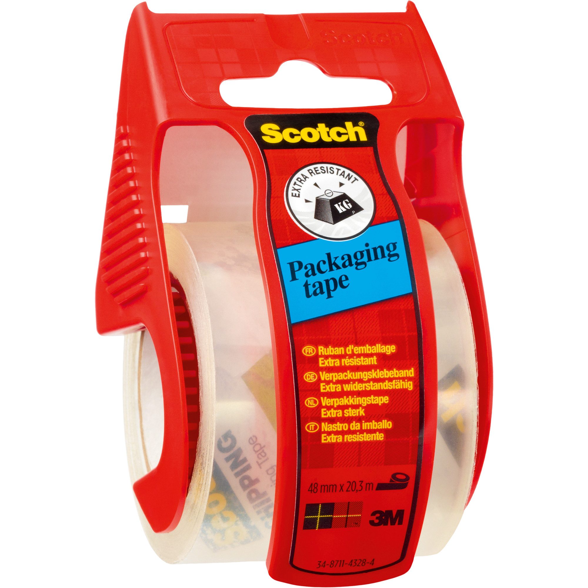 3M Klebeband Scotch Packband 50mm x 20m, transparent Nr. E5020D, im Handabroller