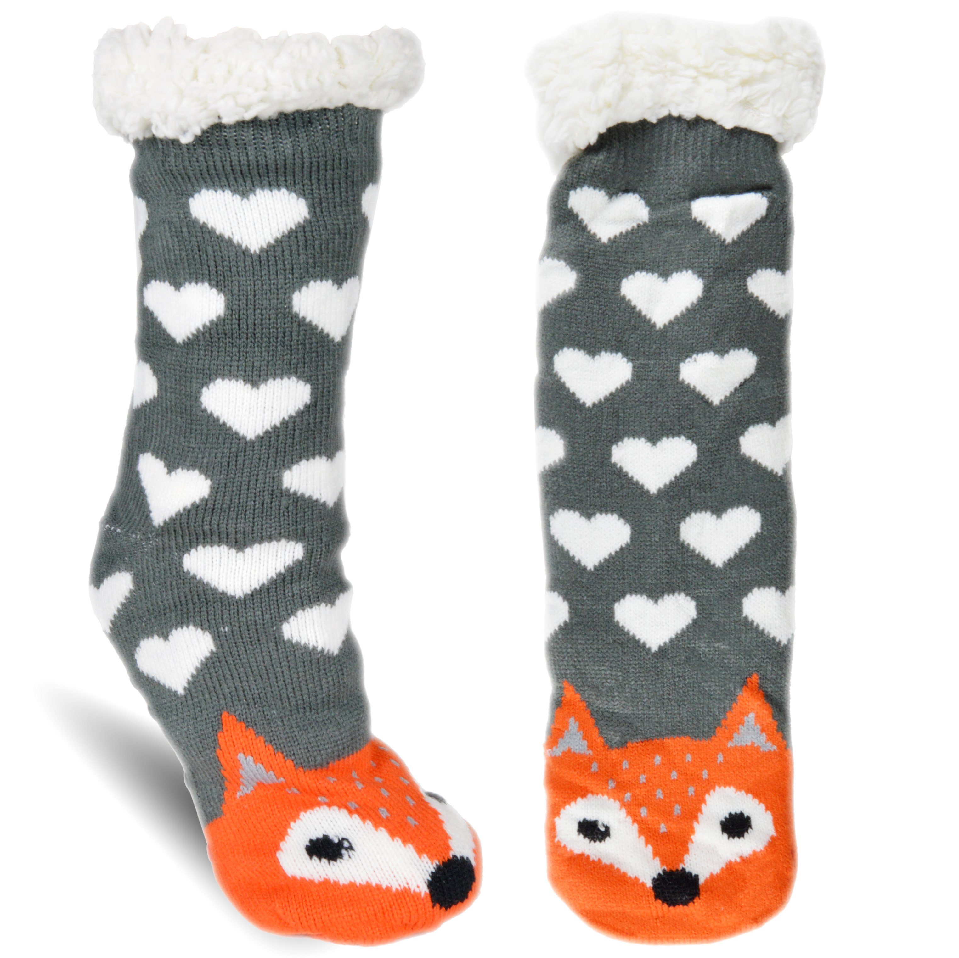 Frostfighter Носки Hüttensocken (1 Paar) ABS-Sohle, Innenfutter, Мягкие носочки, Носки для дома