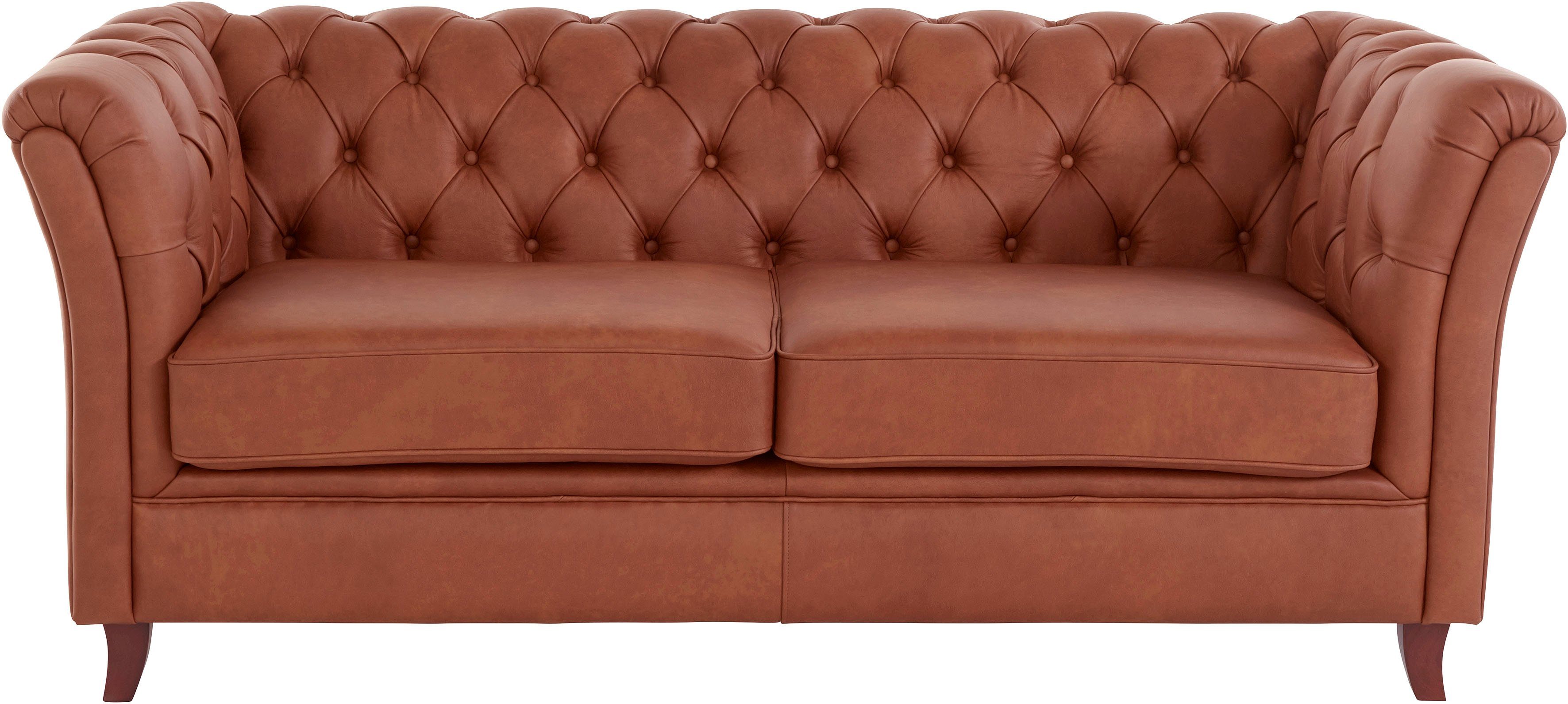 Home affaire Chesterfield-Sofa Reims, mit echter Chesterfield-Knopfheftung, hochwertige Verarbeitung