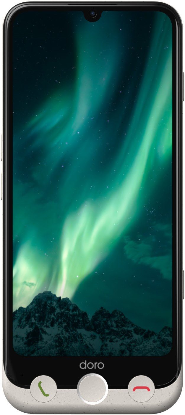 Doro Aurora A30 128 GB / 6 GB - Smartphone - bone Smartphone (6.1 Zoll, 128 GB Speicherplatz, Benutzerfreundliches Design)