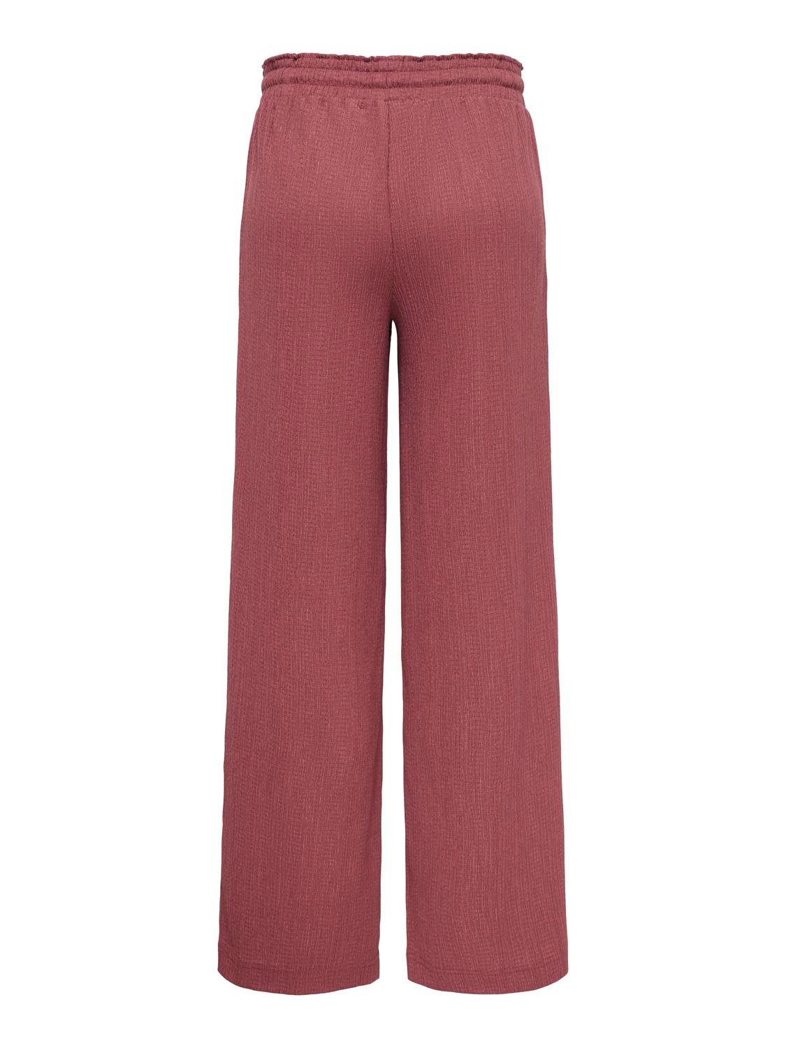 ONLY Schlupfhose ONLALTA MW STRING WIDE PANT PNT ZLO Materialmix, weite Bei günstig online kaufen