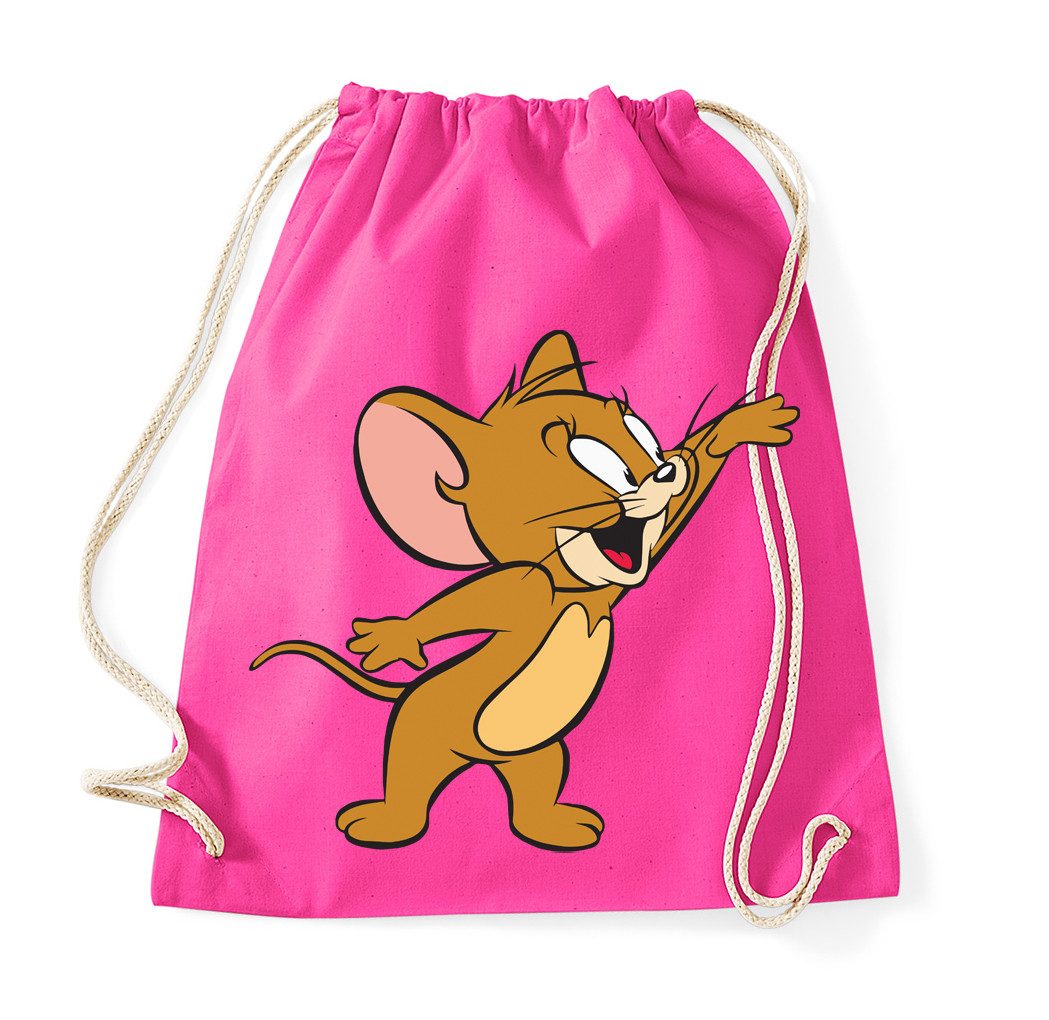 Blondie & Brownie Turnbeutel Jerry Beutel Cartoon Print Turnbeutel Maus Motiv Freizeit Tasche Style (Einzelstück, Einzelartikel), Jerry Beutel Cartoon Print Freizeitbeutel