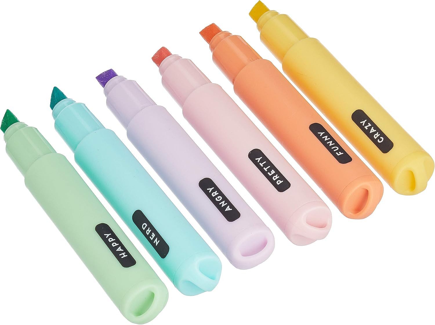 Legami Gelschreiber Legami Teddy’s Style Mini-Textmarker 6er-Set – Pastell