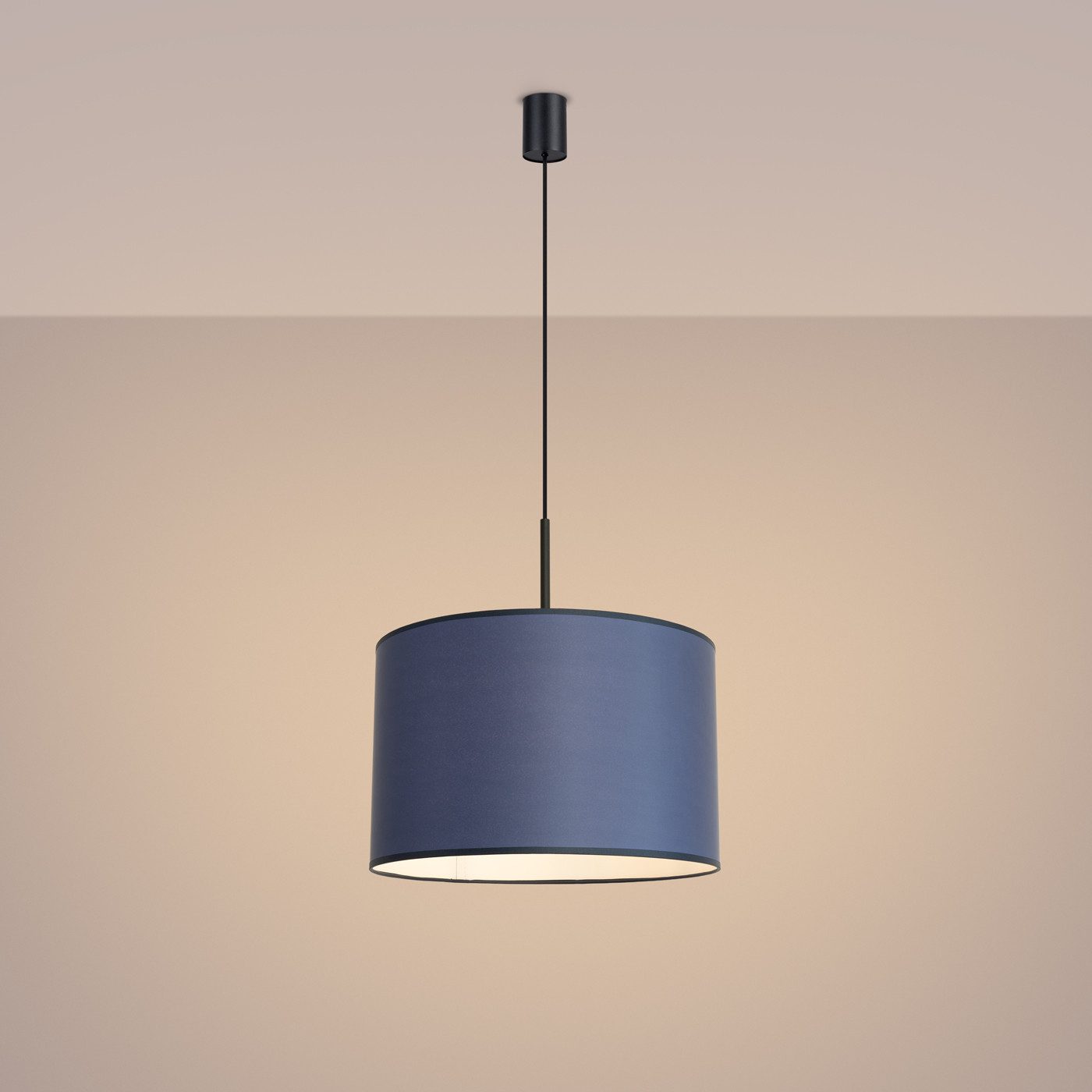 SOLLUX lighting Hängeleuchte Pendelleuchte Nevia Marineblau, Nicht enthalten