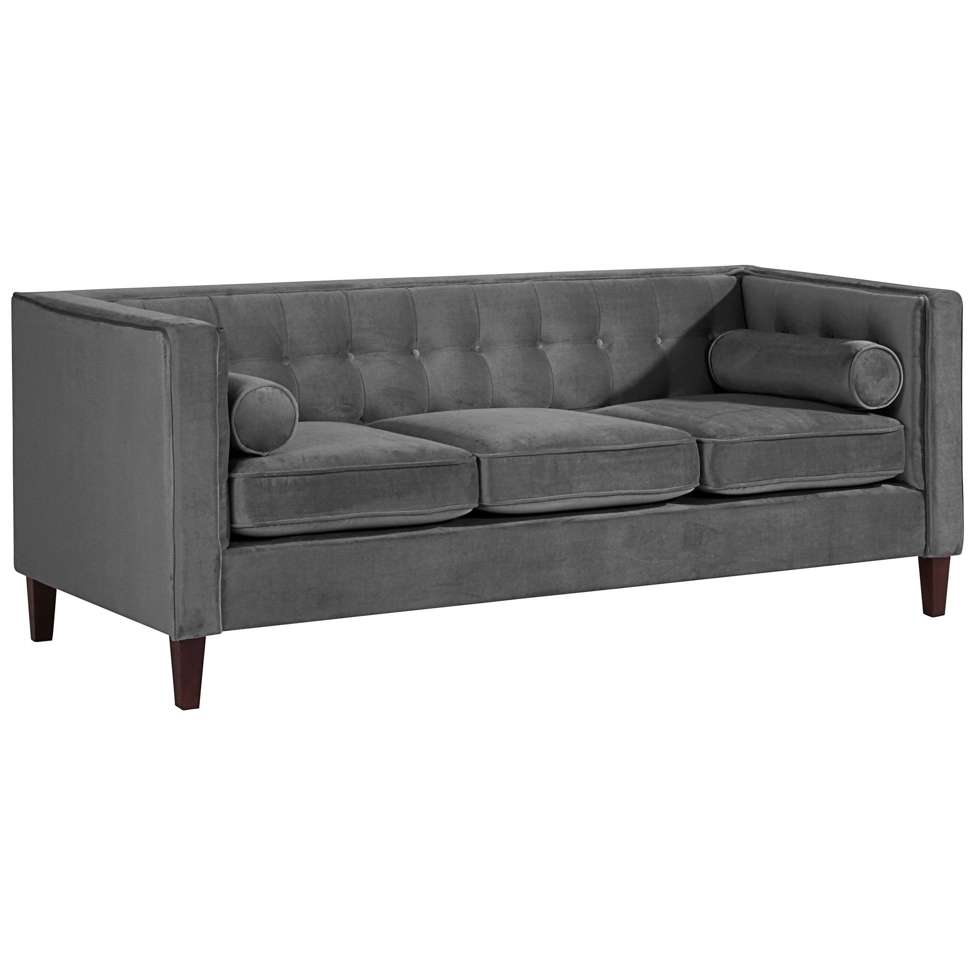 58 aufm Kessel Sofa Sofa 3-Sitzer Karel Bezug Samtvelours Buche nussba, Sparpreis inkl. Kostenlosem Versand 1 Teile, hochwertig verarbeitet,bequemer Sitz