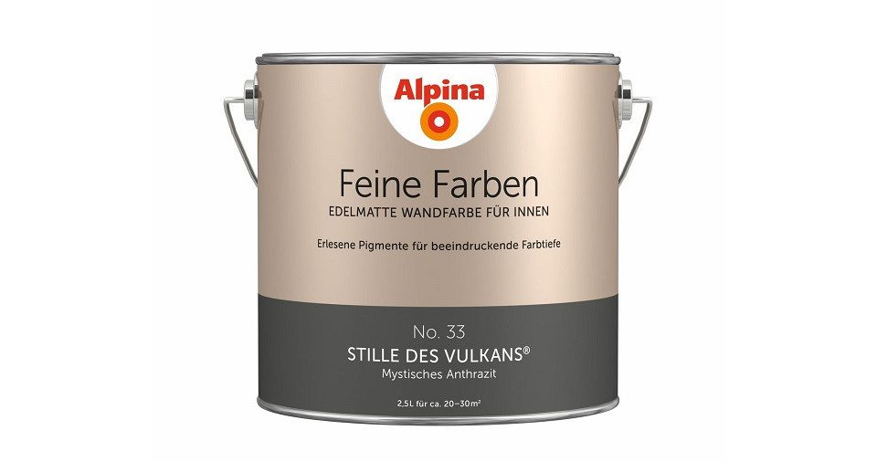 Alpina Wandfarbe Alpina Feine Farben Wandfarbe No. 33 Stille des