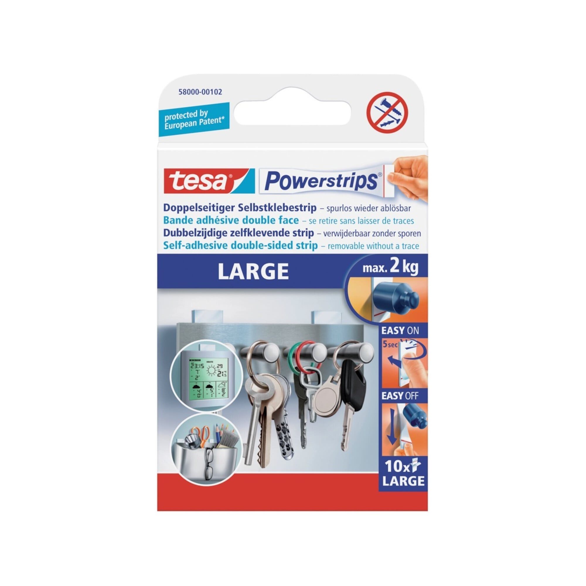 tesa Klebestreifen tesa Powerstrips Large