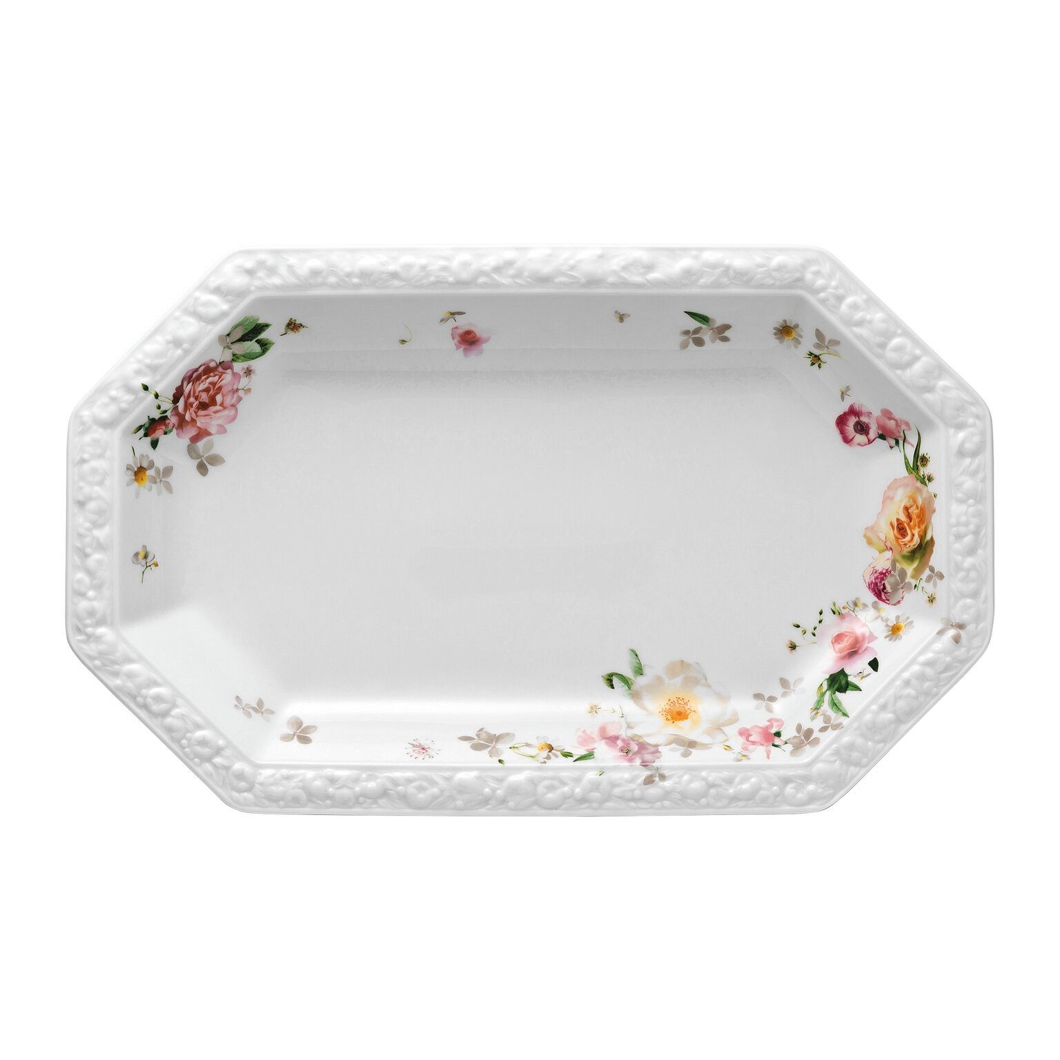 Rosenthal Servierplatte Rosenthal Maria Platte, Porzellan, Porzellan