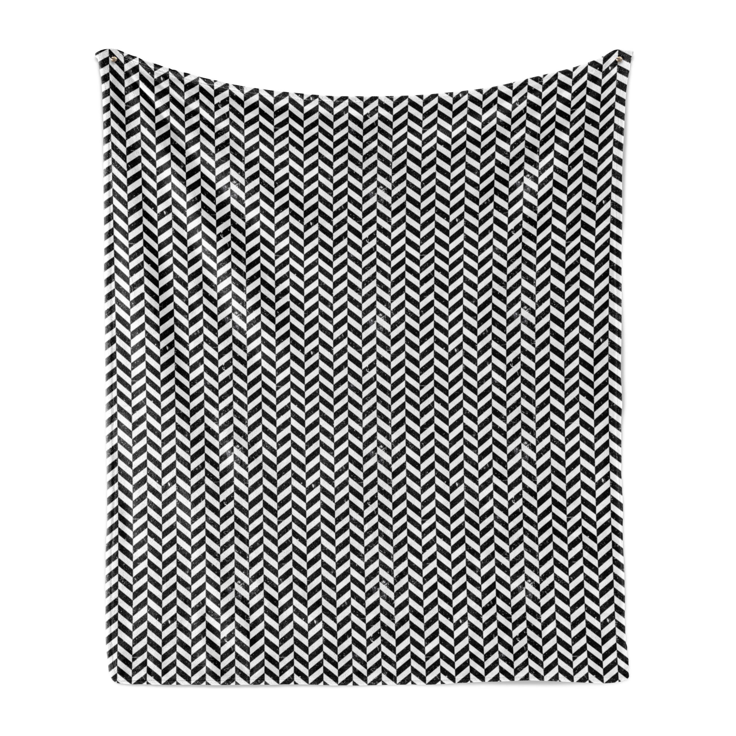 Wohndecke Gemütlicher Plüsch für den Innen- und Außenbereich, Abakuhaus, Winkel Vintage Chevron Zigzags