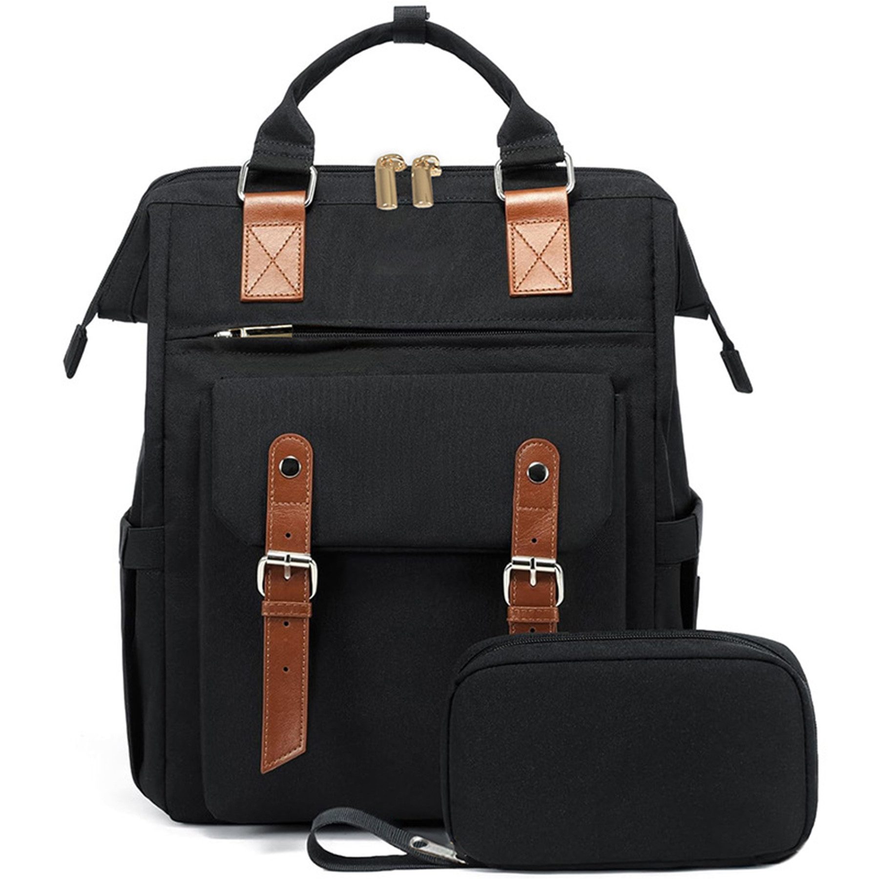 Mutig Cityrucksack Rucksakck Damen 16 Zoll,Diebstahlsicher Cityrucksack Wasserdicht (Schultasche Teenager, Backpack Women, Elegant modische, große Kapazität, Laptop Schulrucksack Tagesrucksäcke Handtasche 2 in 1), für Damen und Herren,College,Reisen, Business, Alltag,Indoor & Outdoor