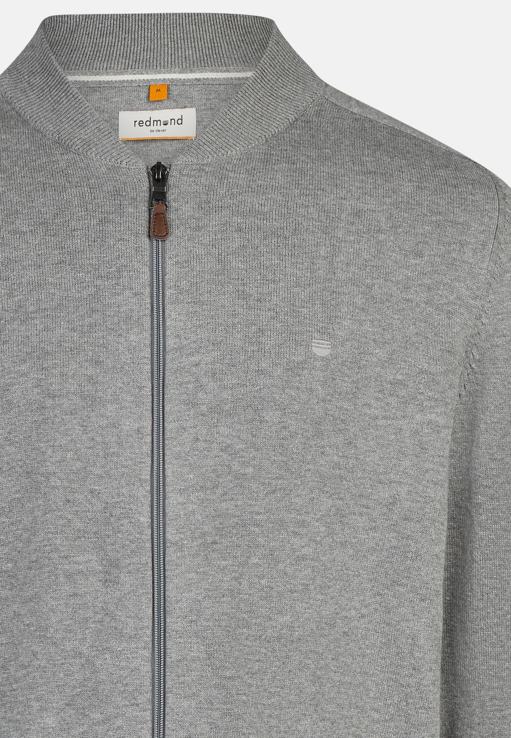 Redmond Strickjacke Basic (1-tlg) Strickjacke - Baumwolle - Atmungsaktiv - Weicher Feinstrick