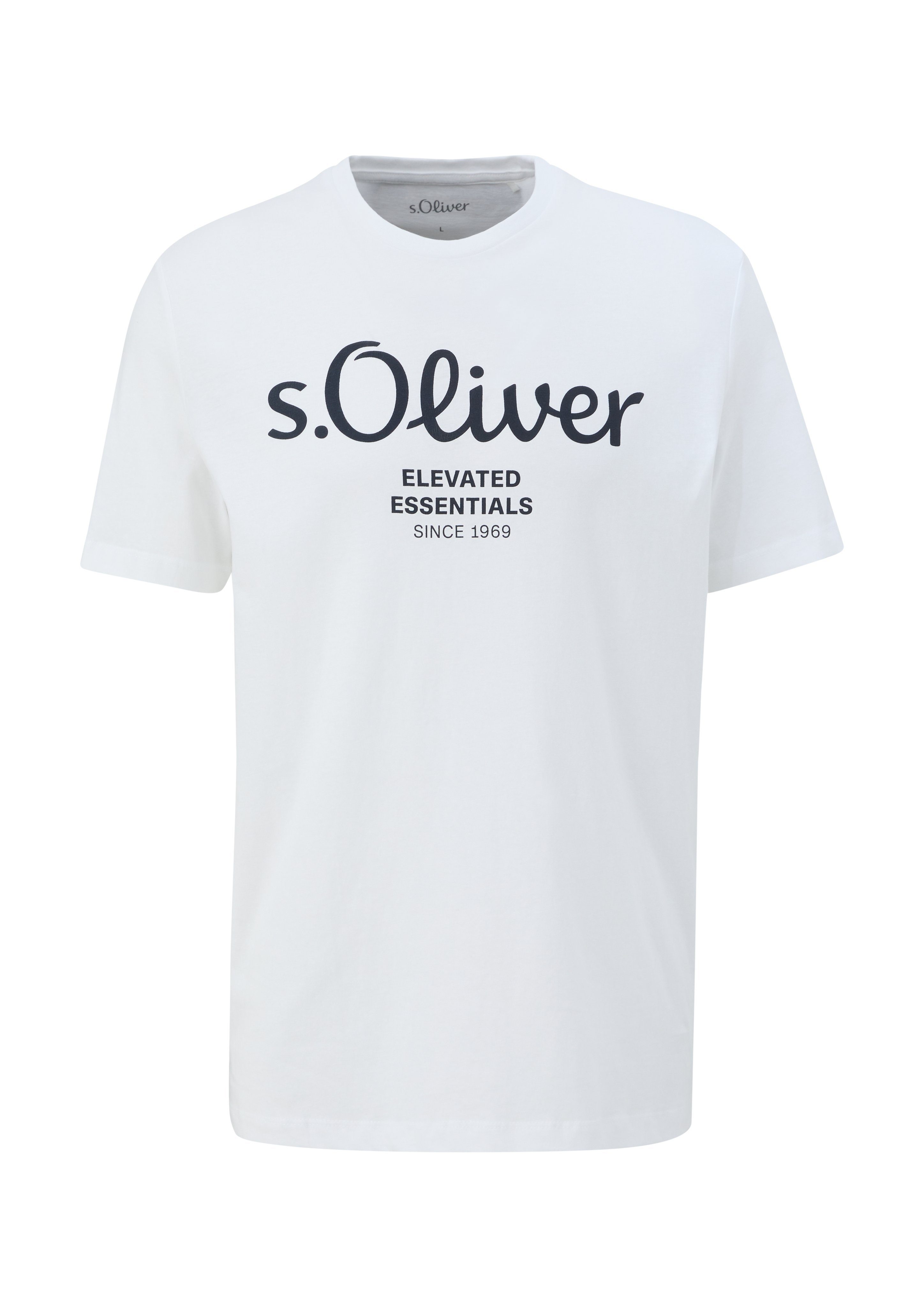 s.Oliver T-Shirt sportiven im white Look