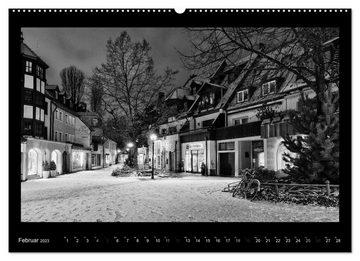 CALVENDO Wandkalender Nürnberg - Ansichten in schwarz und weiß (Premium, hochwertiger DIN A2 Wandkalender 2023, Kunstdruck in Hochglanz)
