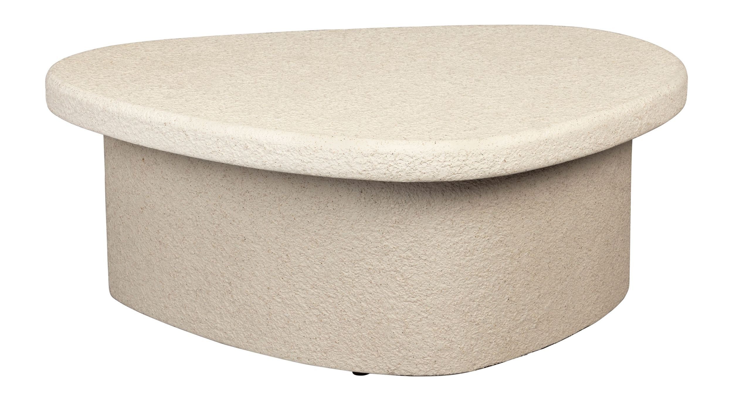 Dutchbone Couchtisch Couchtisch Veda aus recyceltem Marmor, organisch, Beige – Dutchbone