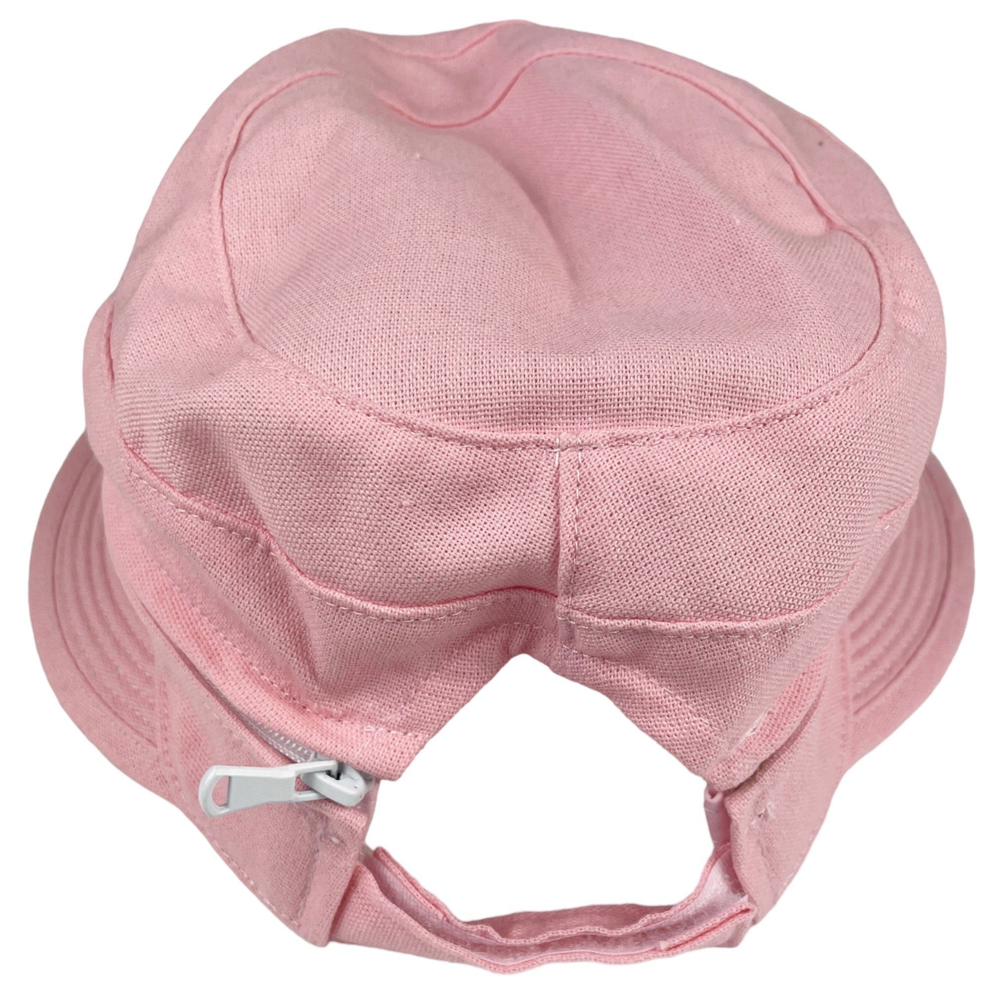 Sonnencap Sonnencap rosa Taschen4life 2in1 Leinen unisex, Einem, aus & Cap Sonnenhut Visor Basecap in