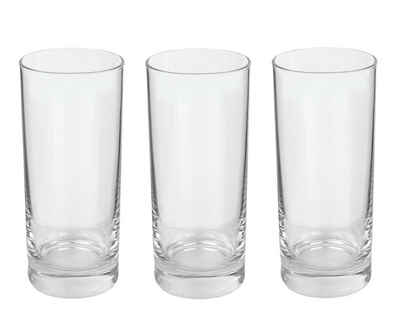 van Well Longdrinkglas 3er Set Longdrinkglas Gala 280 ml Wasserglas Tumbler, Glas