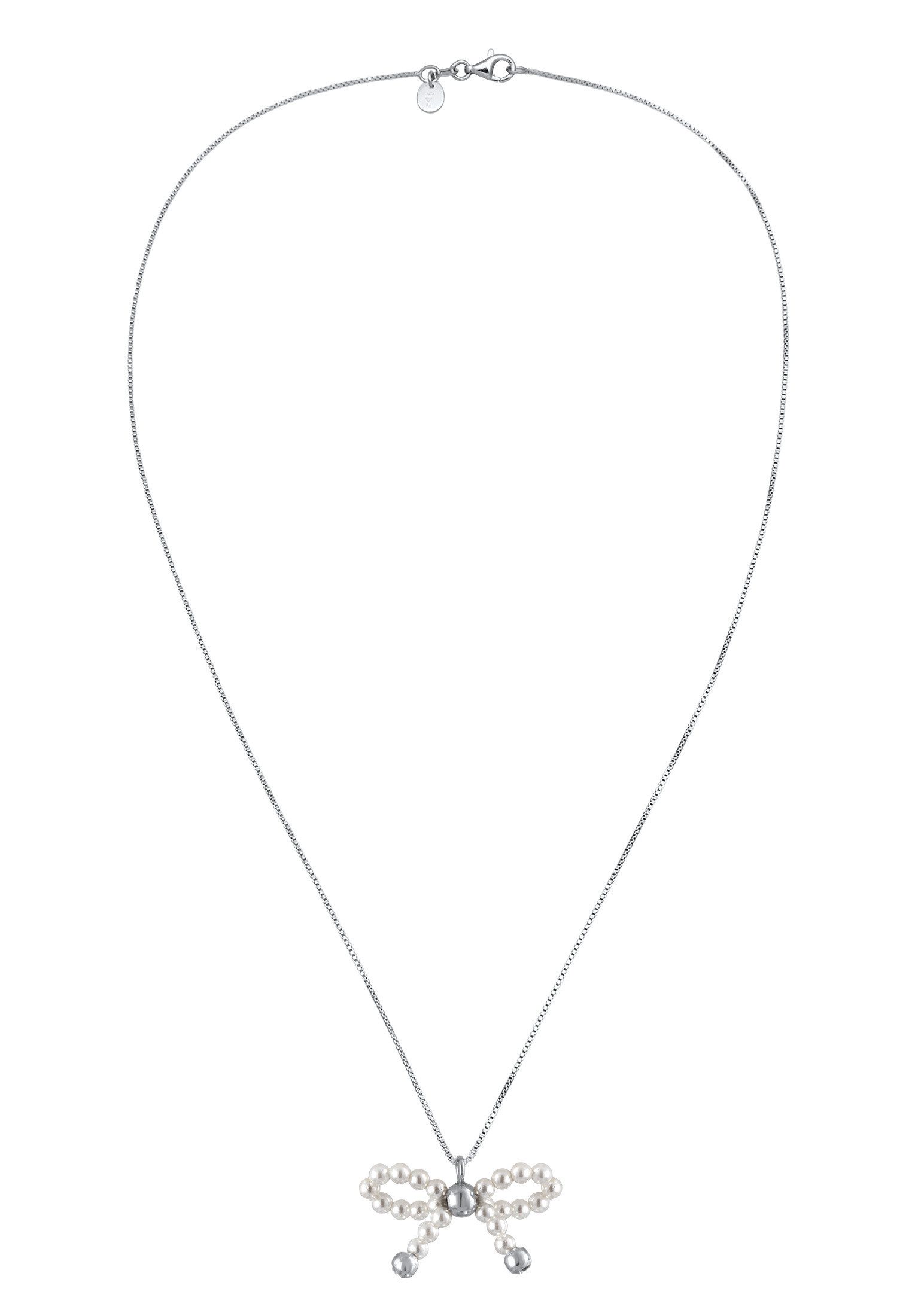 Elli Premium Perlenkette Schleife Muschelkernperlen Anhänger 925 Silber günstig online kaufen