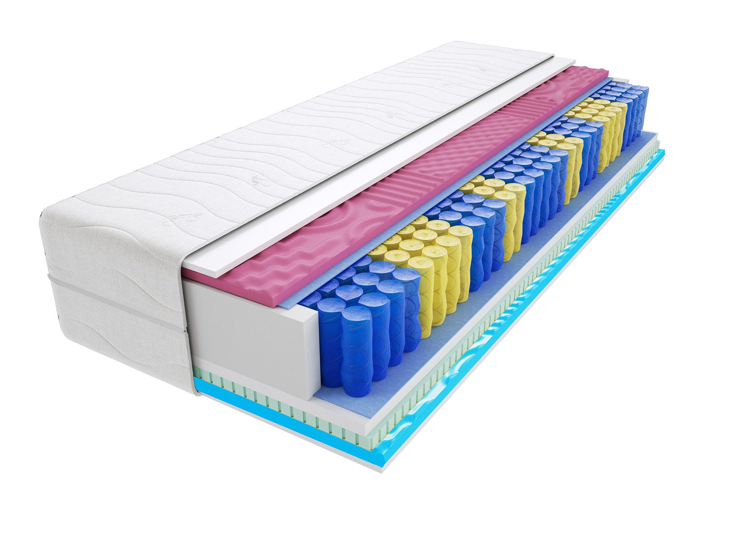 Taschenfederkernmatratze Matratzen, Taschenmatratzen Aria Max 2x Molet 80x200 cm - viele Größen, Godre, 27 cm hoch