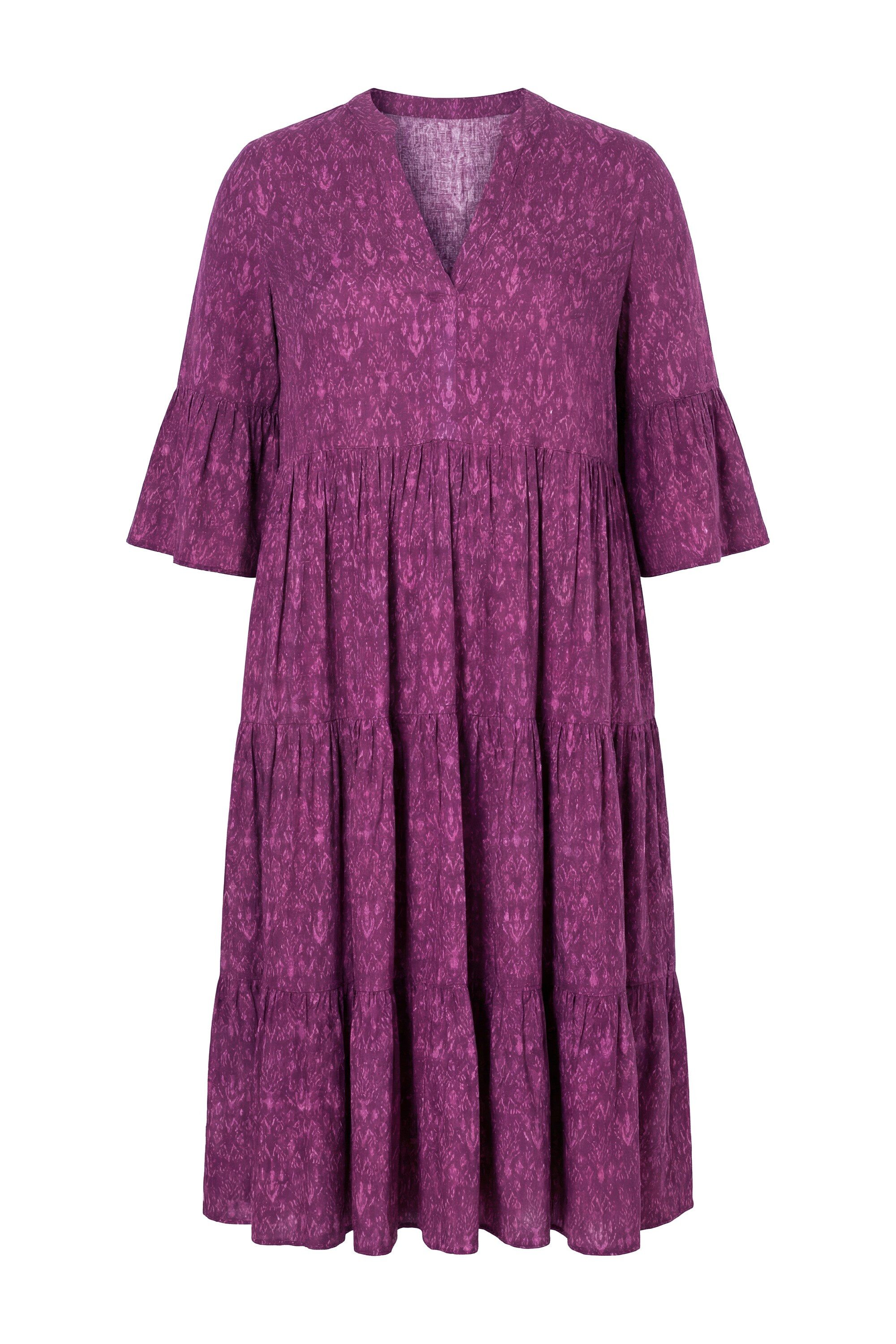Studio Untold Maxikleid Midikleid A-Line Paisley 3/4-Ärmel mit Volant günstig online kaufen