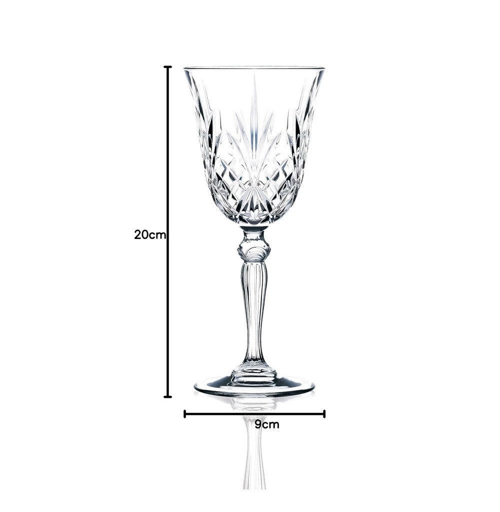 RCR Weinglas RCR Oasis Globle 2 Rotweinglas 290 ml 6er Set, Kristallglas