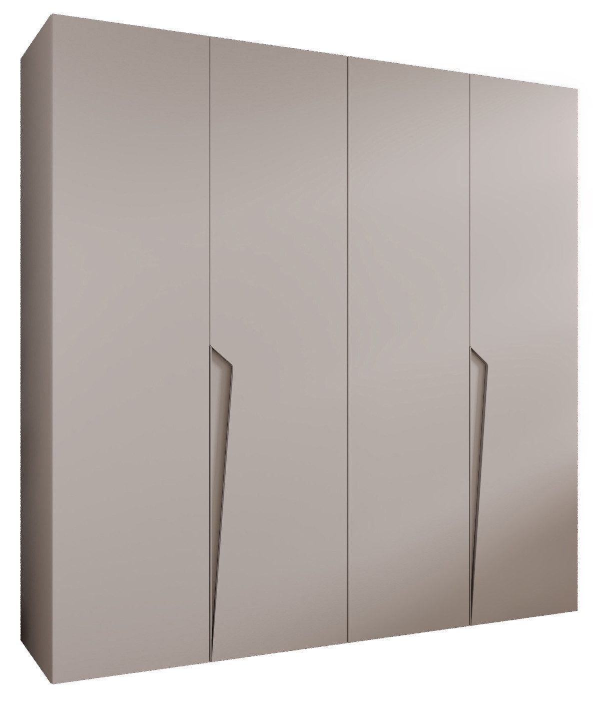 ABIKS MÖBEL Drehtürenschrank PIANO 1 Schlafzimmerschrank mit Kleiderstange und Regalen