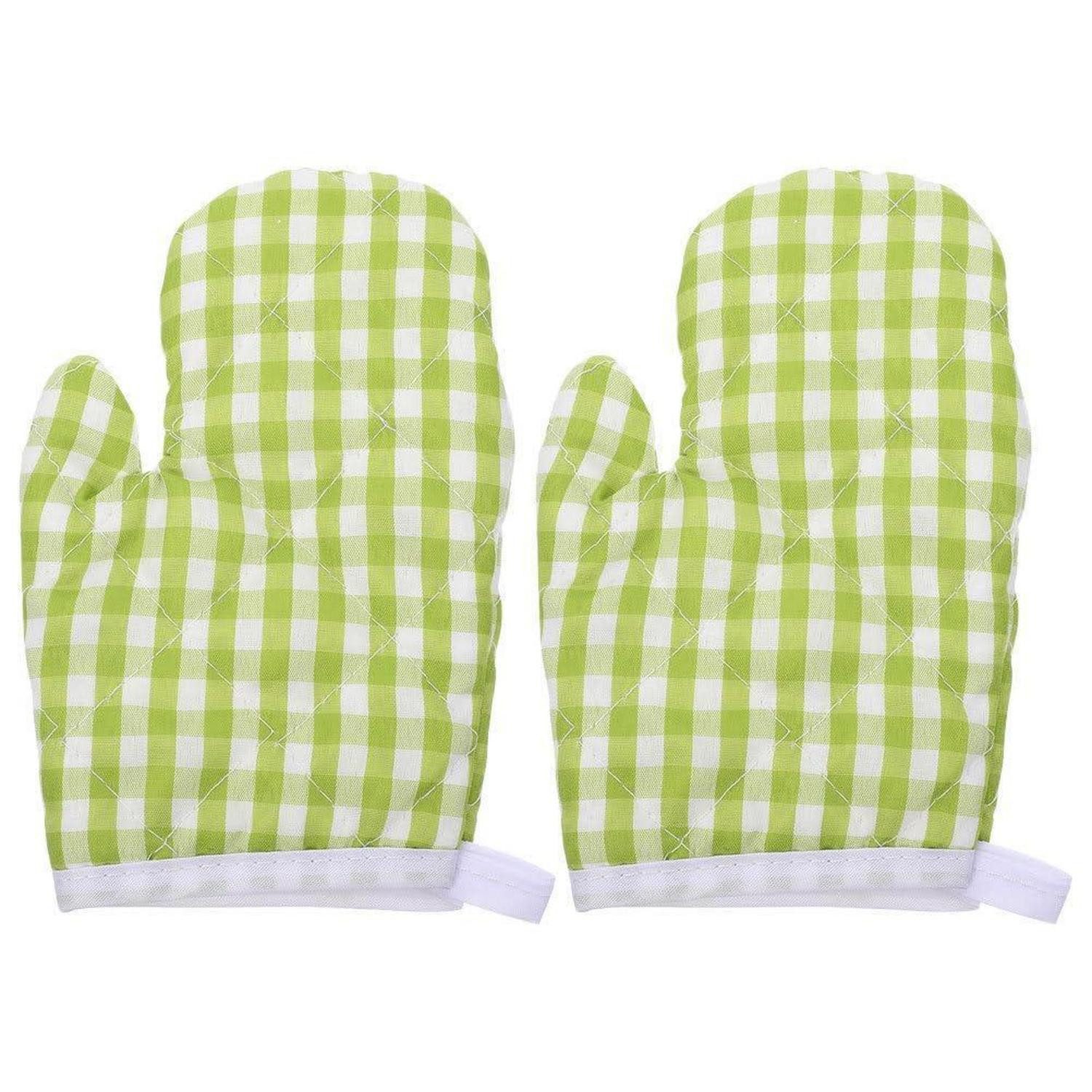 LuxusKollektion Topflappen Ofenhandschuhe Hitzebeständig 2er Set Einheitsgröße