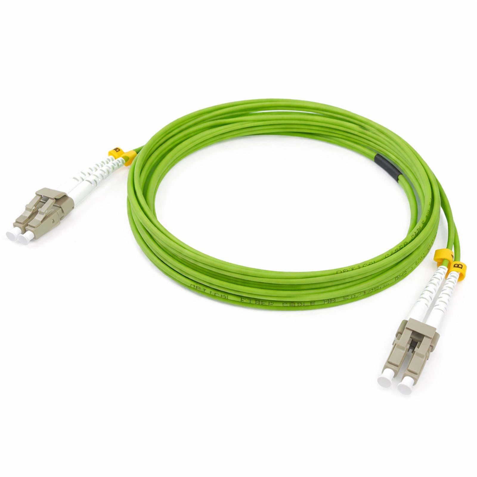 HB-DIGITAL hb-digital LWL Patchkabel LC-LC OM5 Duplex UPC LSZH 5m Glasfaserkabel, (500 cm), LSZH-Mantel - halogenfrei & flammwidrig