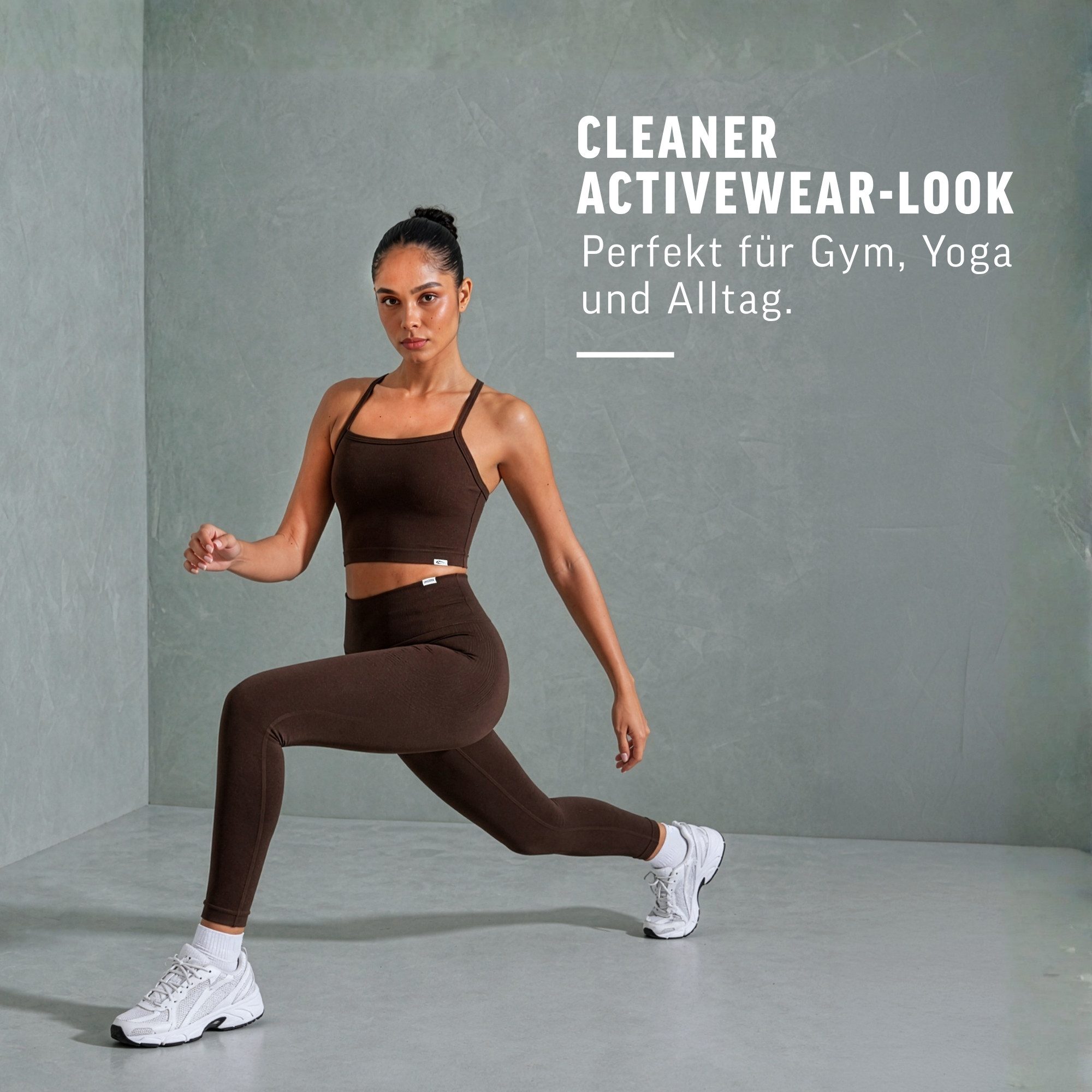 Smilodox Tanktop Vonda, Crop Top Damen, Sport-Top für Gym,Yoga & Freizeit Racerback, Seamless, Shaped Fit, Rundhals, atmungsaktiv