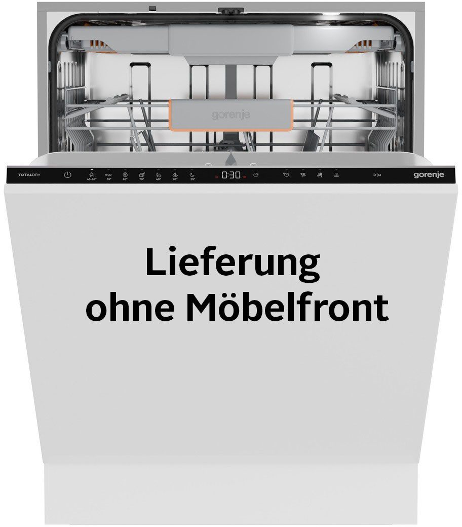 GORENJE vollintegrierbarer Geschirrspüler GV663B95, 9,4 l, 16 Maßgedecke, 16 Maßgedecke, auto. Türöffnung, Besteckschublade