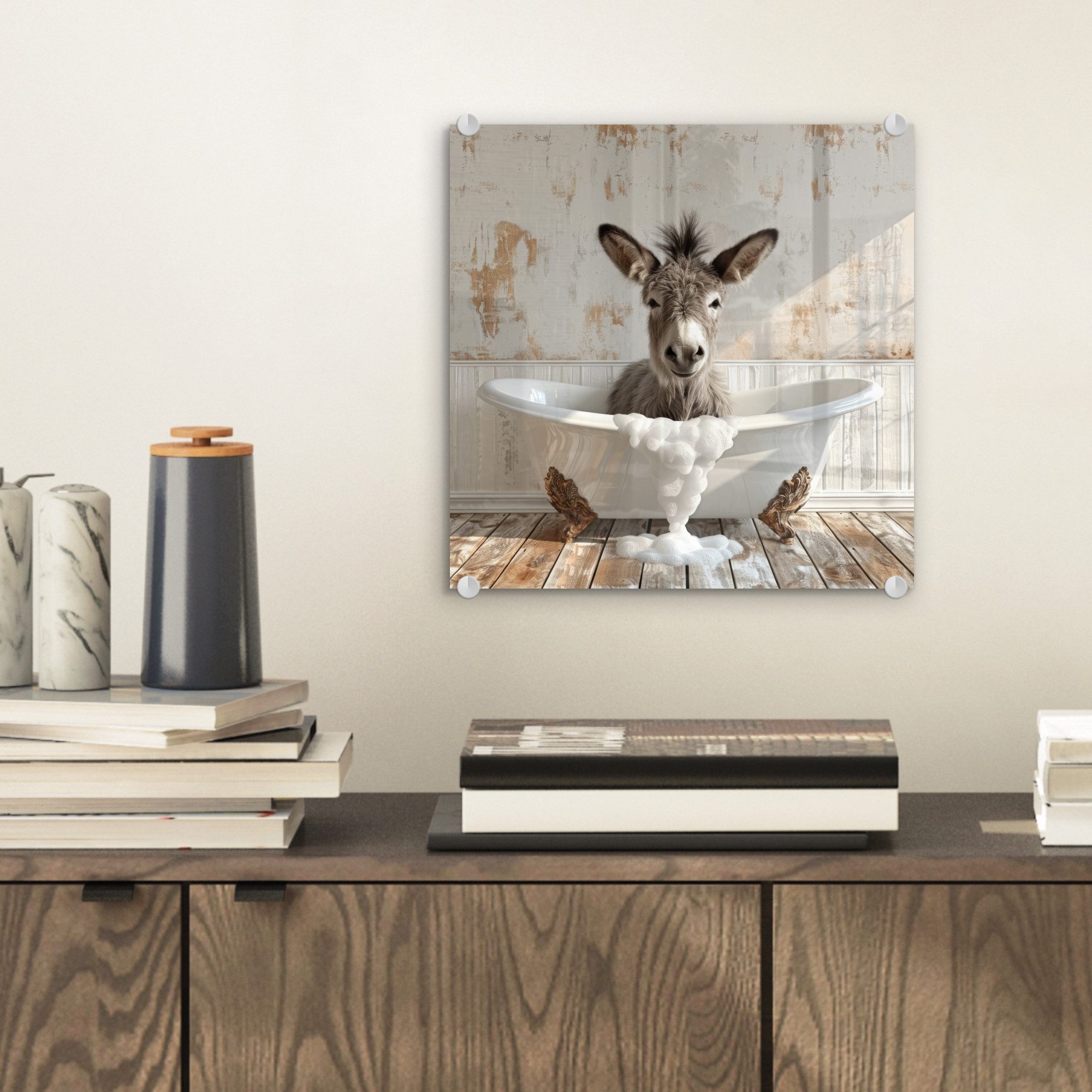 MuchoWow Acrylglasbild Esel - Tiere - günstig online kaufen