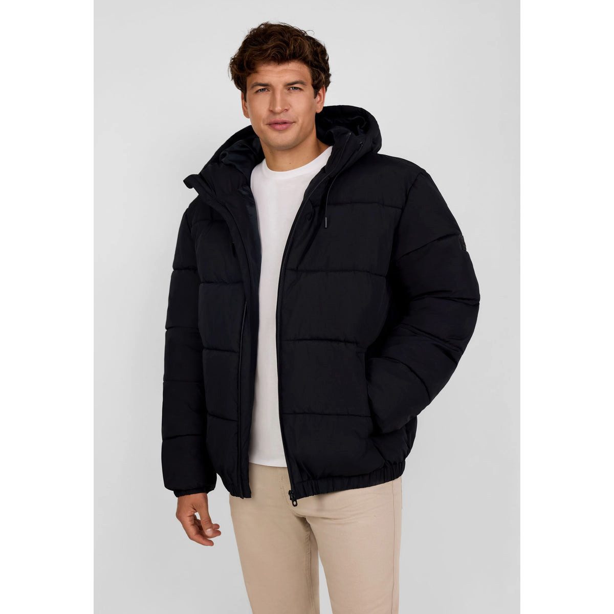 MINOTI Steppjacke für Herren mit Kapuze breite Quersteppung – Bild 2 von 5