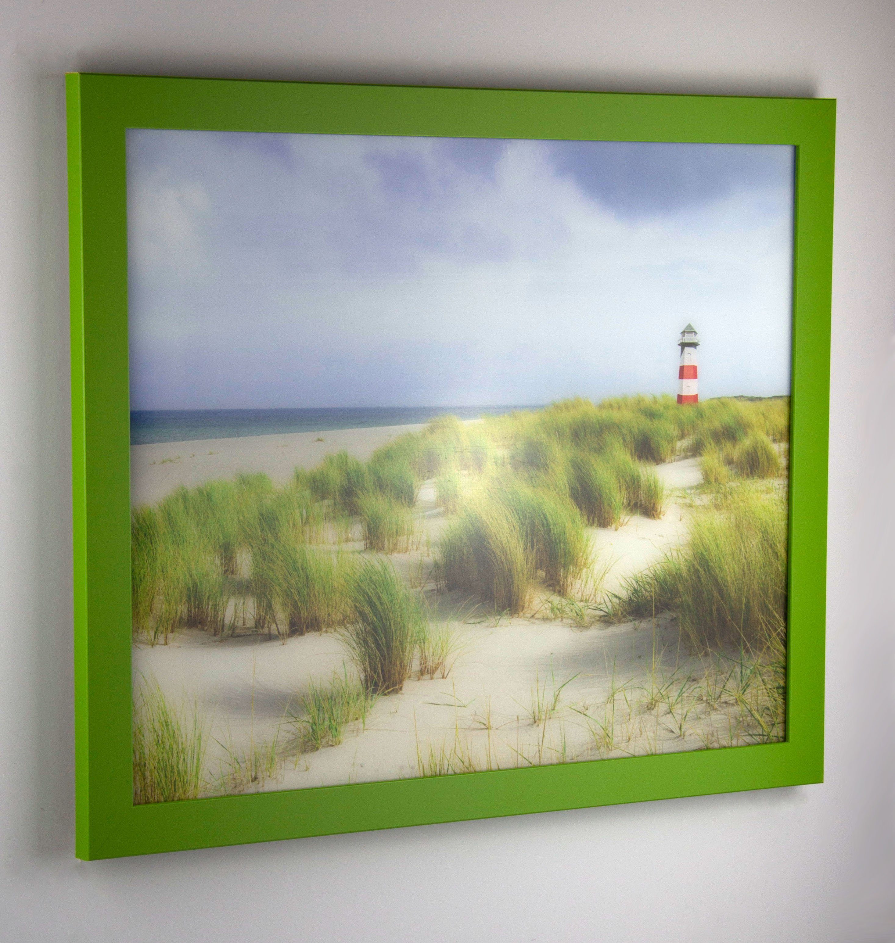 myposterframe Einzelrahmen Bilderrahmen Bunt Juno, (1 Stück), 20x20 cm, Hellgrün, MDF