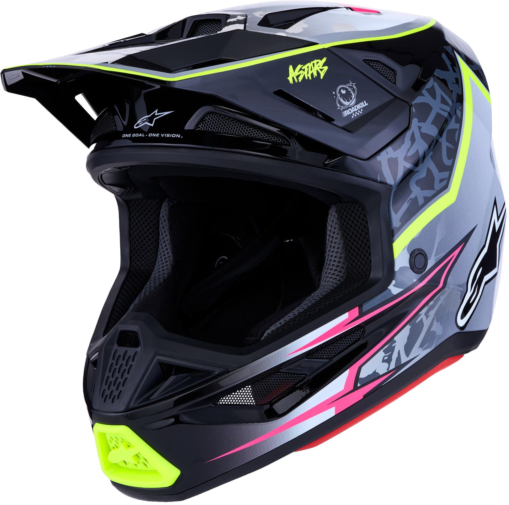 Alpinestars Motocrosshelm S-M7 Blaster Motocross Helm, Vorbereitet Für Kommunikationssystem,notfallsystem-polsterung (eq