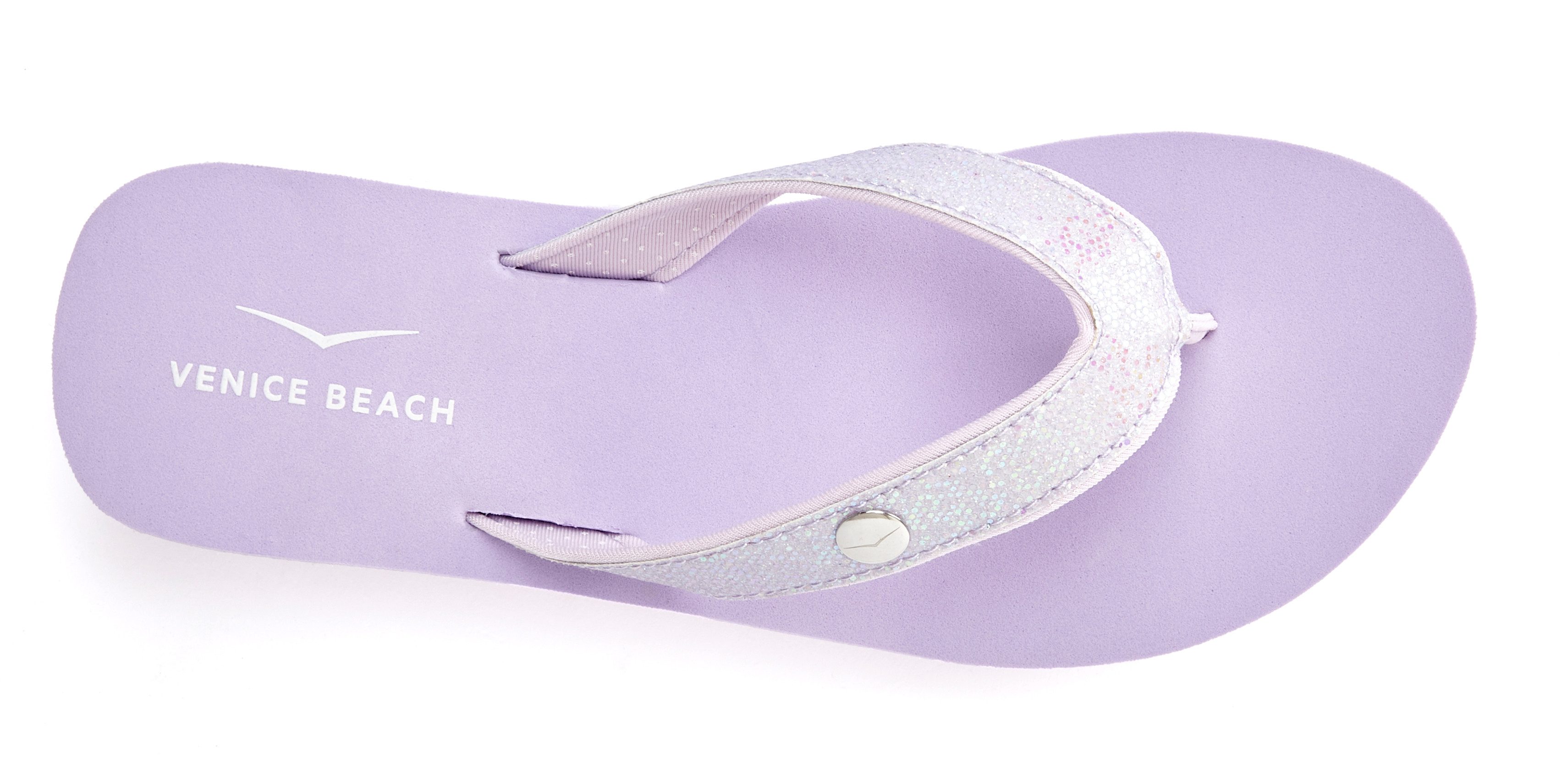 Venice Beach Sandale, Badeschuh, Badelatsche, Flip Flop, Badeschlappe, Pantolette Badezehentrenner Zehentrenner mit wasserabweisender und leichter Sohle VEGAN