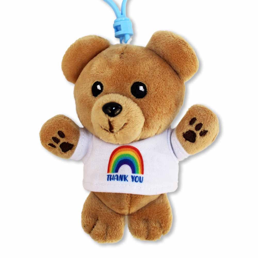 PMS Tierkuscheltier Teddy 10 cm mit Bagclip und Shirt