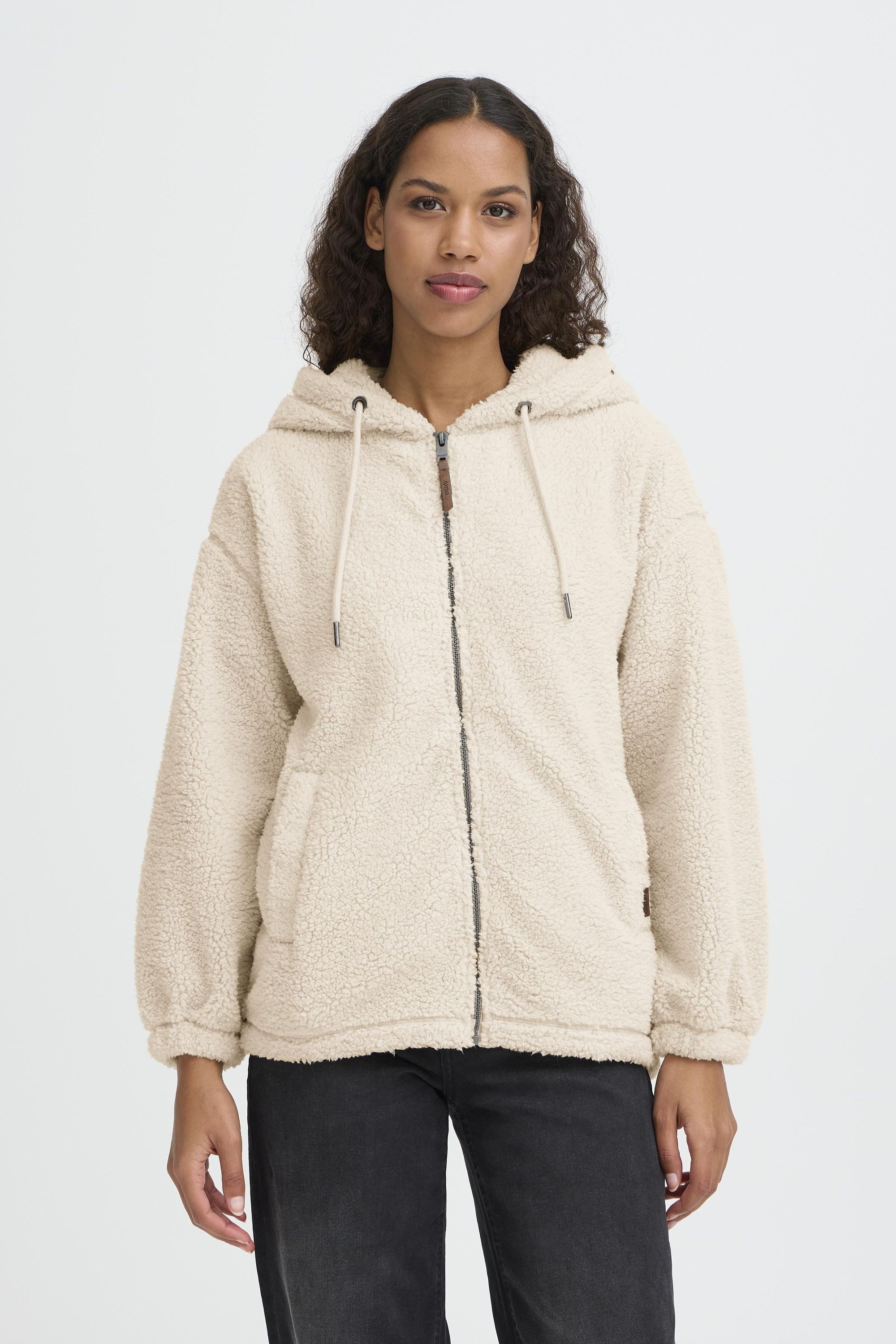 OXMO Kapuzensweatjacke OXBerina Gemütliche Kapuzenjacke
