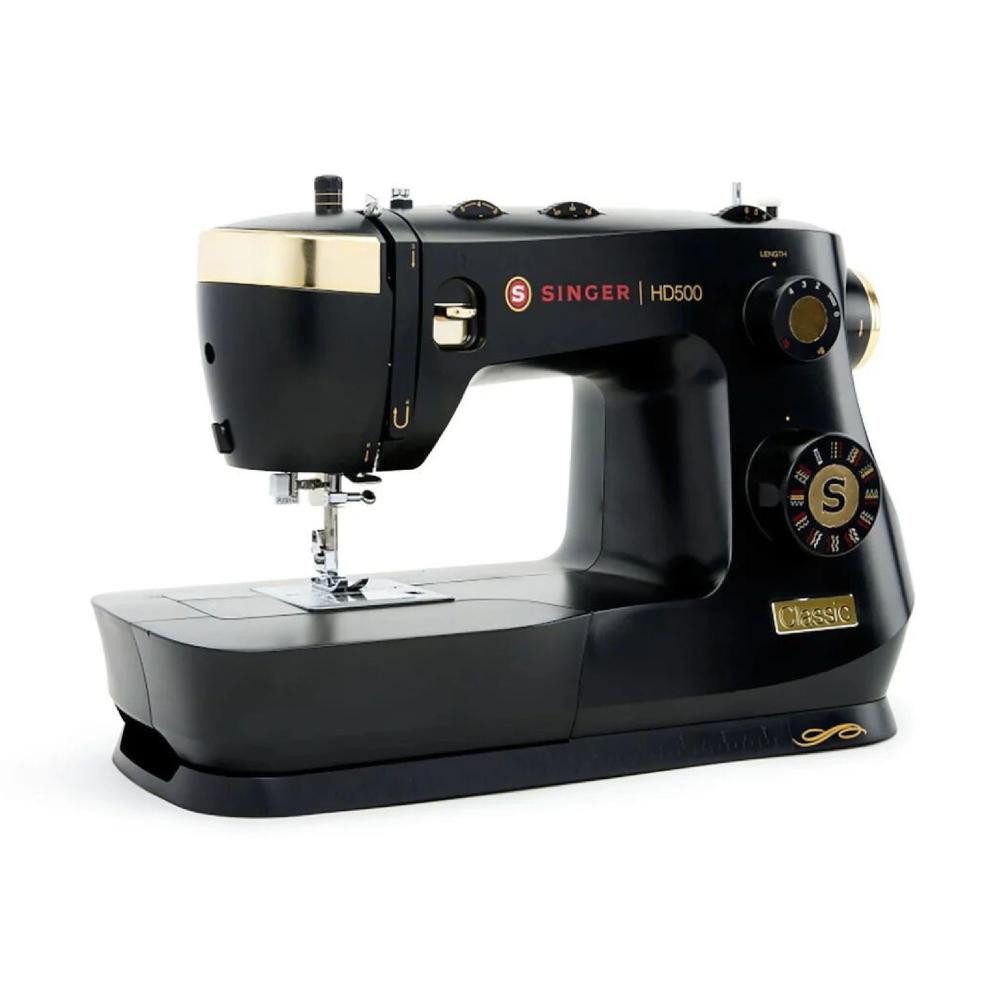 Singer Nähmaschine - HD500 Classic Black, 32 Programme, hohe Nähkraft für dickere Materialien