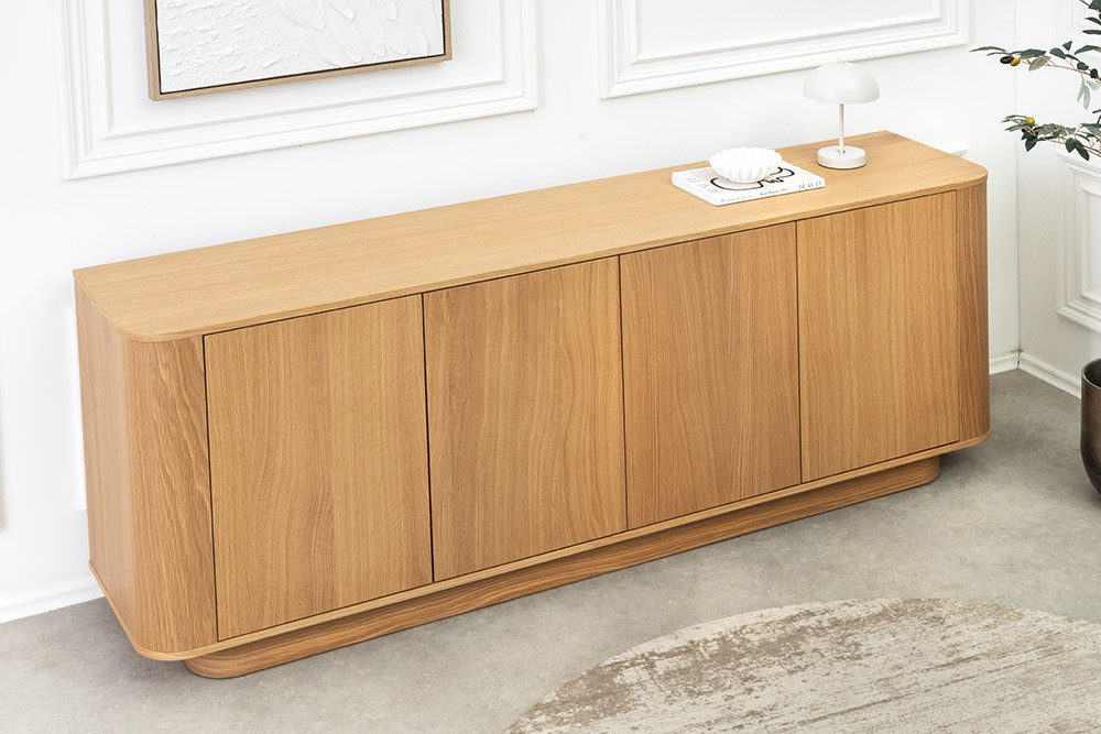 riess-ambiente Sideboard VALHALLA WOOD 180cm natur – Eichenholz-Optik, modern, Design (Einzelartikel, 1 St), stylische Kommode mit Stauraum – ideal für Wohnzimmer & Schlafzimmer