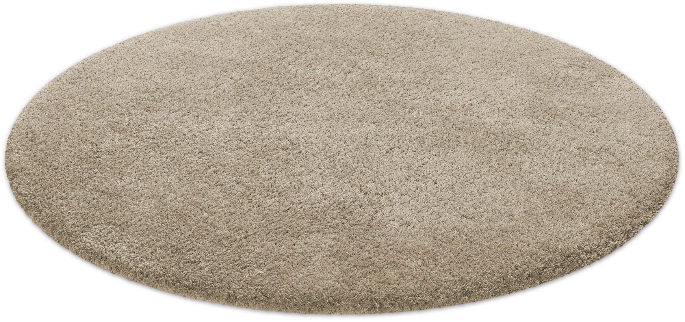 Homie Living Badematte Porto Azzurro, Höhe 30 mm, rutschhemmend beschichtet, schnell trocknend, fußbodenheizungsgeeignet, Polyester, rund, Badteppich, uni, rechteckig & rund, waschbar, Badezimmerteppich
