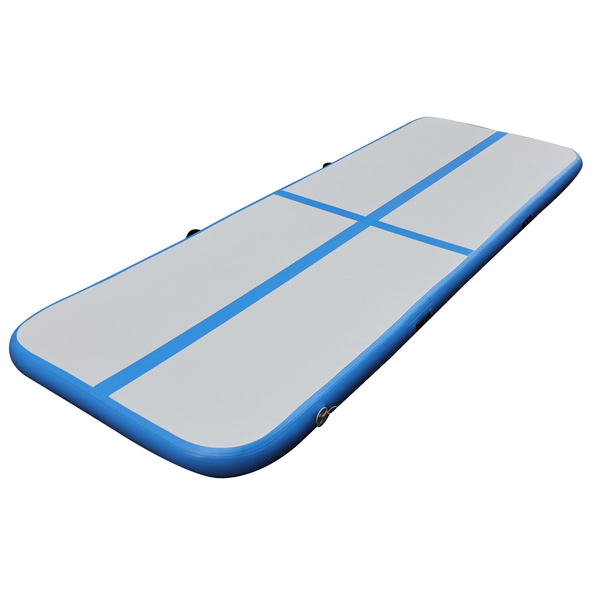 e4fun Bodenturnmatte Air Track 300 x 100 x 10 cm, blau/grau (1-St) – Bild 4 von 5