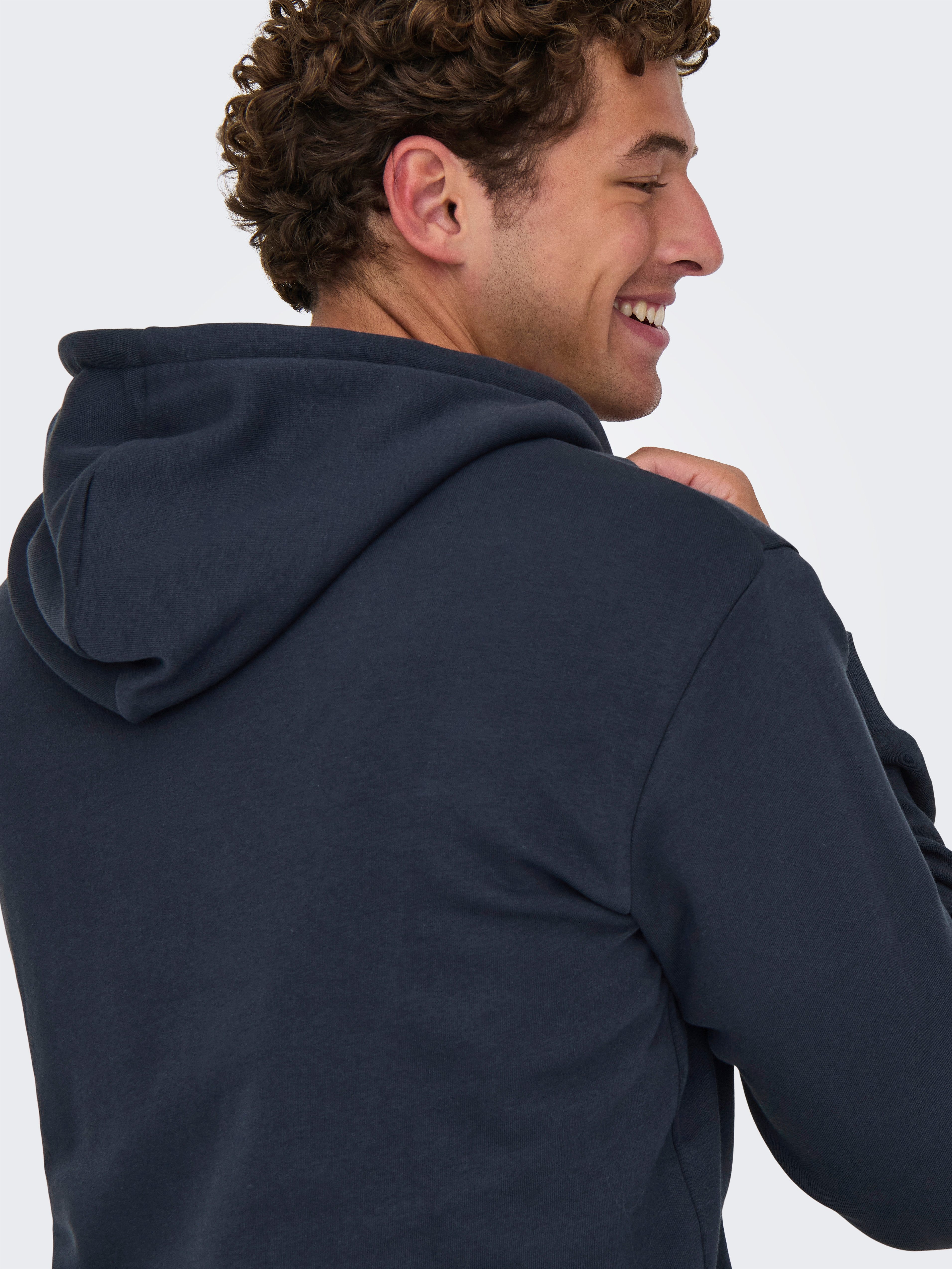 ONLY & SONS Kapuzensweatjacke ONSCERES ZIP THR. HOODIE SWEAT NOOS