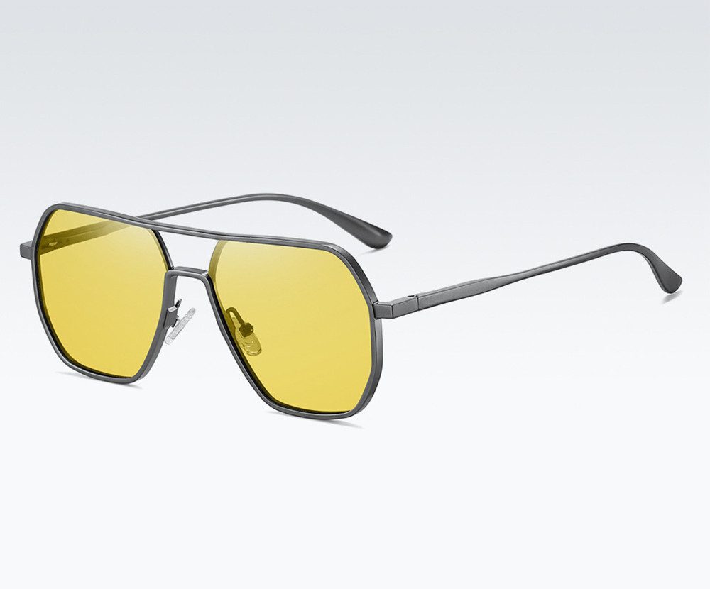 Sonnenbrille Herren Metallrahmen UV Schutz Outdoor Fahrer