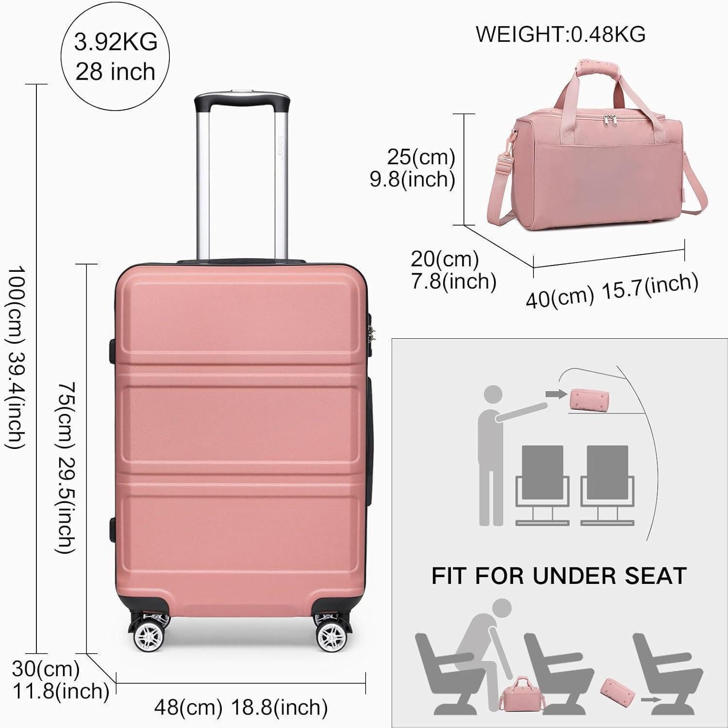 LuxusKollektion Kofferset Groß Reisekoffer Rollkoffer Set 74cm Trolley Koffer