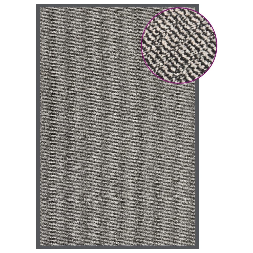 vidaXL Fußmatte 120 x 180 cm Fußmatte Türvorleger 120x180 cm einfarbig Dunkelbraun rut, Rechteck, Höhe: 180 mm
