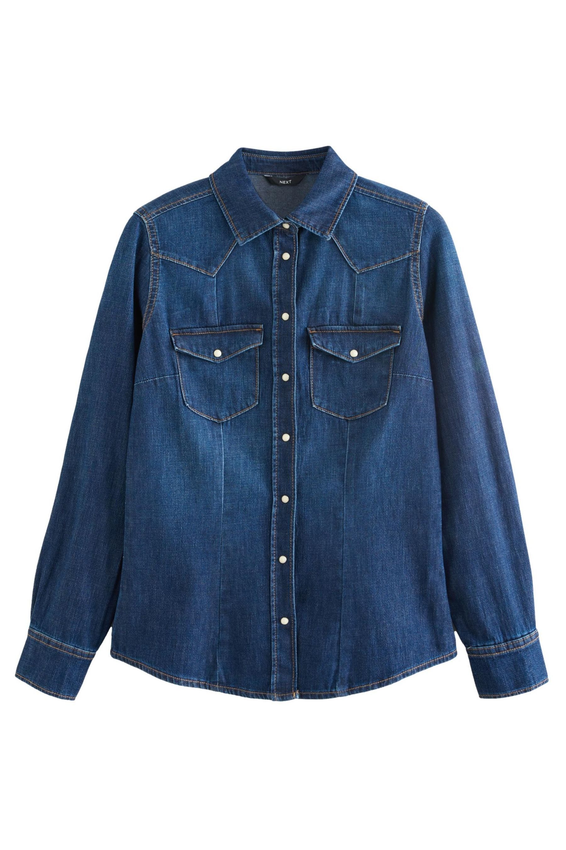 Next Jeanshemd Größere Oberweite Enges Jeanshemd günstig online kaufen