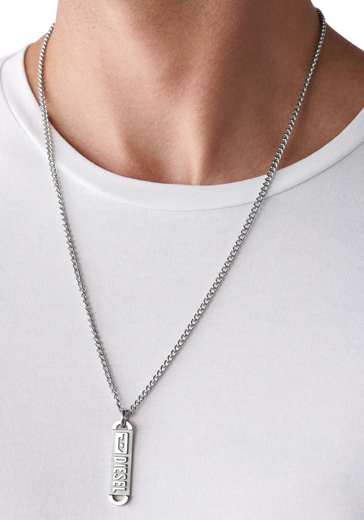 Diesel Kette mit Anhänger Schmuck Edels...