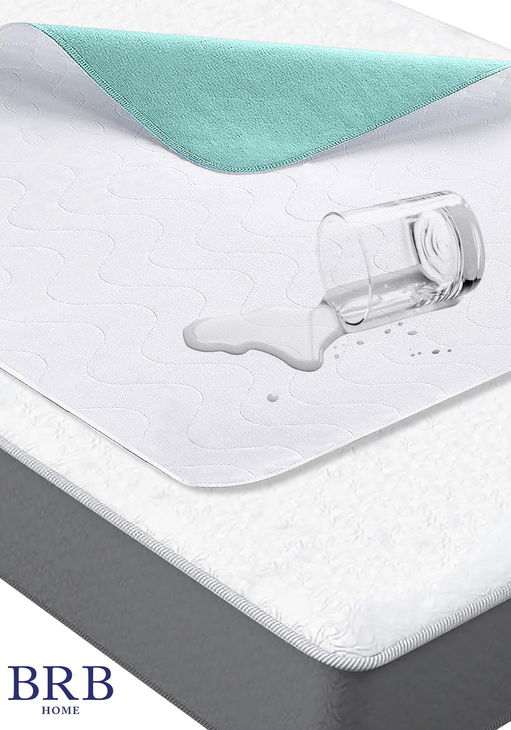 Inkontinenzauflage inkontinenzunterlage wasserdicht waschbar Bettunterlage für Matratze BRB HOME, Saugstark, geeignet für Babybett, Seniorenpflege und Haustiere – Bild 4 von 5