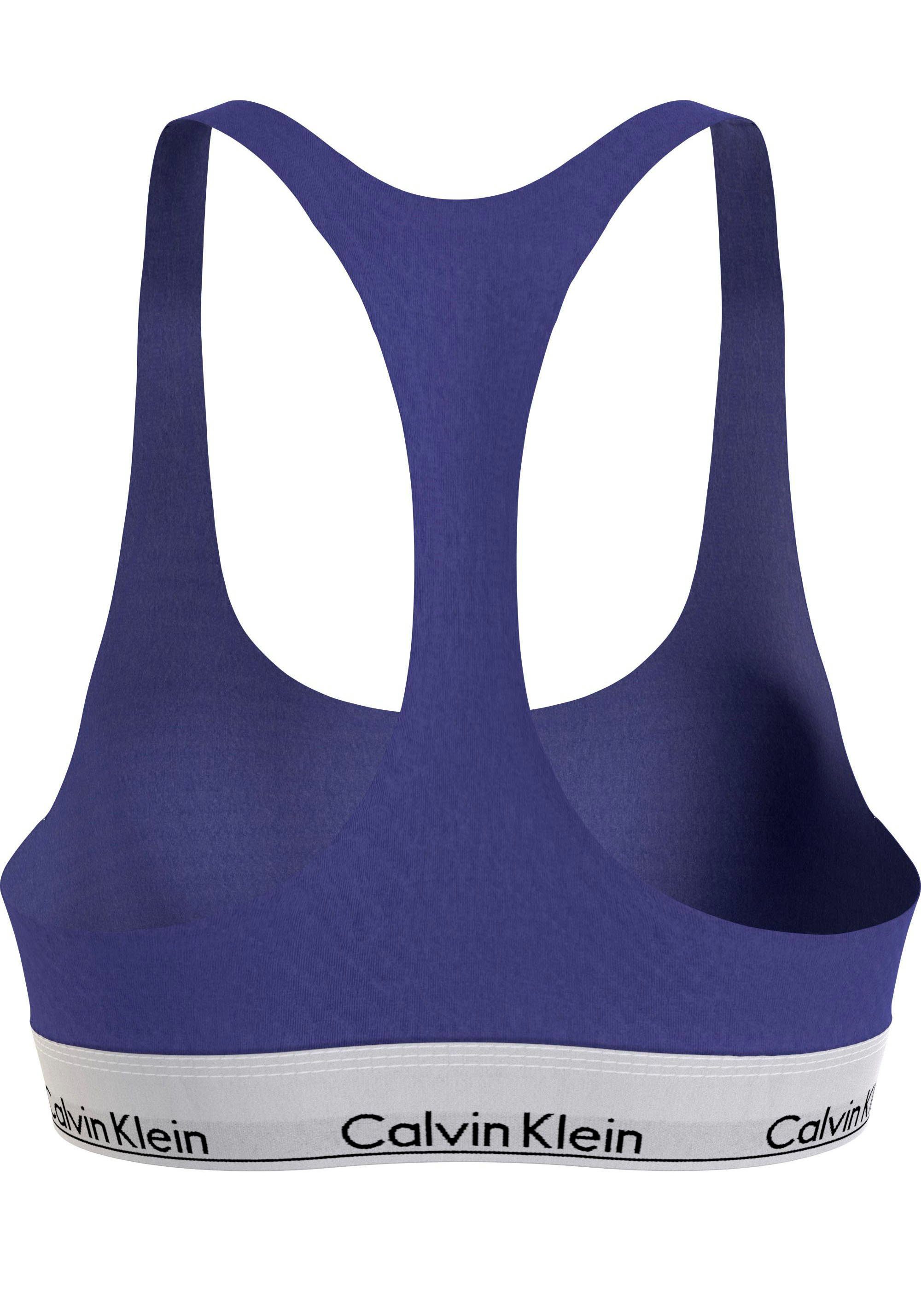 UNLINED BRALETTE (FF) Bralette-BH Underwear Klein Plus in Größen Size Calvin blau