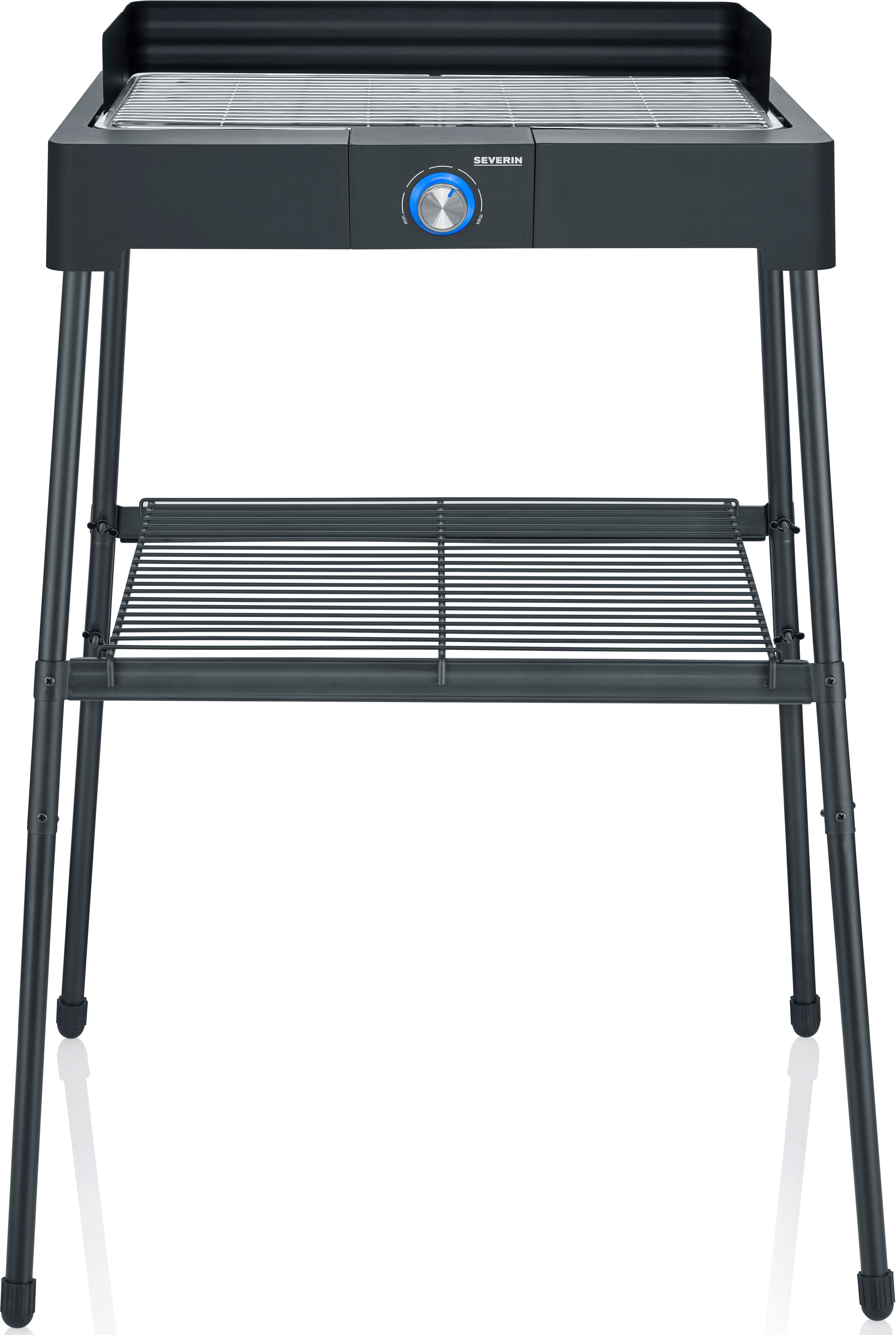 Severin Standgrill PG 8566, 2200 W, Elektrogrill mit Grillrost, als Stand- oder Tischgrill nutzbar